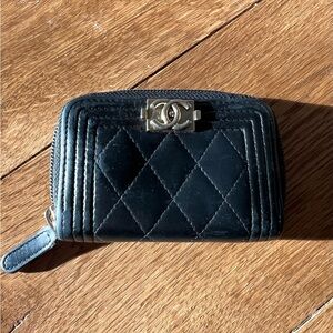 CHANEL BOY CARD WALLET